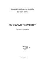 Prakses atskaite 'SIA "Grāmatu tirdzniecība', 1.