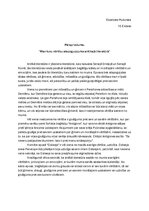 Eseja 'Man tuvu vērtību atspoguļojums antīkajā literatūrā', 1.