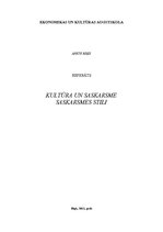 Referāts 'Kultūra un saskarsme. Saskarsmes stili', 1.