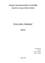 Referāts 'Briežu dārzs "Mežsētas"', 1.