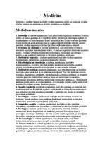 Konspekts 'Medicīna un tās galvenās nozares', 1.