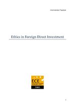 Referāts 'Ethics of International Investmesnts', 1.
