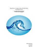 Referāts 'Hidroterapija', 1.