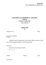 Paraugs 'Rīkojums. Kā to rakstīt, sastāvdaļas', 5.