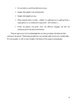 Eseja 'Business Etiquette', 14.