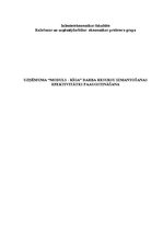Referāts 'Uzņēmuma "Moduls – Rīga" darba resursu izmantošanas efektivitātes paaugstināšana', 1.