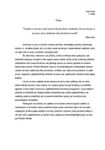 Eseja 'Zinātne ir process, kurā nauda tiek pārvērsta zināšanās, bet inovācijas ir proce', 1.