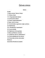 Referāts 'Dzīves stress', 1.