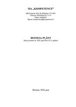 Biznesa plāns 'Datorapmācības kursi. Biznesa plāns', 1.