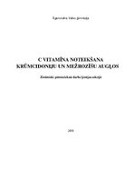 Referāts 'C vitamīna noteikšana krūmcidoniju un mežrozīšu augļos', 1.