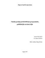 Referāts 'Valoda partiju priekšvēlēšanu programmās, publikācijās un intervijās', 1.