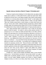 Eseja 'Iespaidu raksts par interviju ar filosofu P.Zingeru', 1.