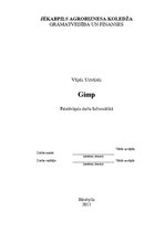 Konspekts 'Teksta redaktors Gimp', 1.