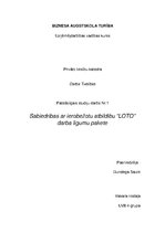 Paraugs 'Sabiedrības ar ierobežotu atbildību "Loto" darba līgumu pakete', 1.