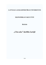 Referāts 'A/s "Cēsu alus" darbība Latvijā', 1.