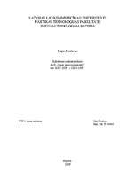 Prakses atskaite 'Ražošanas prakse uzņēmumā "Rīgas piena kombināts"', 1.