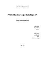 Referāts 'Velta Kaltiņa "Mīlestības ārprāts jeb lielie kāposti"', 1.
