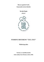 Referāts 'Pusdienu restorāns "Teci, teci"', 1.