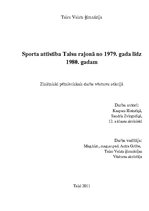 Referāts 'Sporta attīstība Talsos no 1979. - 1980.gadam', 1.