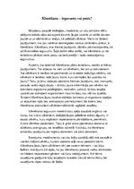 Referāts 'Klonēšana - ieguvums vai posts?', 1.