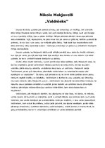 Konspekts 'Nikolo Makjavelli "Valdnieks"', 2.
