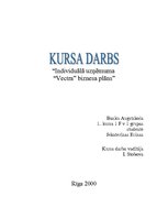 Biznesa plāns 'IU "Vectra"', 1.