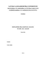 Referāts 'Mežsaimniecības rādītāju analīze no 2009.-2013.gadam', 1.