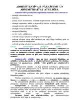 Konspekts 'Administratīvai pārkāpums, administratīvā atbildība un administratīvie sodi', 1.