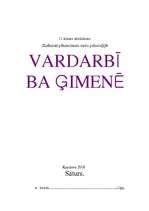 Referāts 'Vardarbība ģimenē', 1.