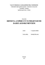 Referāts 'Dienesta atzīmes un to pielietojums darbā ar dokumentiem', 1.