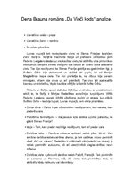 Konspekts 'Dena Brauna romāna "Da Vinči kods" analīze', 1.
