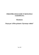 Eseja 'Eseja par Alana Pīza grāmatu "Ķermeņa valoda"', 1.