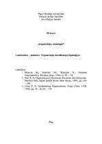 Konspekts 'Organizācija kā sociāla sistēma. Organizāciju klasifikācijas/tipoloģijas', 1.