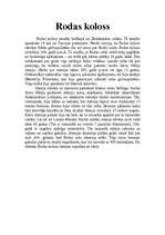 Konspekts 'Rodas koloss', 1.
