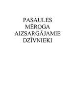 Konspekts 'Aizsargājamie dzīvnieki', 1.