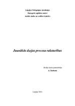 Referāts 'Jaunākie procesi dzejā', 1.