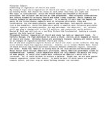 Eseja 'Separation of Church and State', 1.