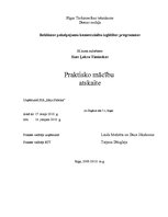 Prakses atskaite 'Praktisko mācību atskaite', 1.