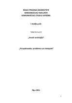 Referāts 'Pārapdzīvotība: problēmas un risinājumi', 1.
