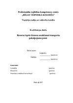Diplomdarbs 'Resursu izpēte biznesa uzsākšanai transporta pakalpojumu jomā', 1.
