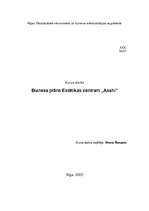 Biznesa plāns 'Estētikas centrs "Asahi"', 1.