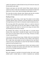 Eseja 'The importance of recycling', 4.