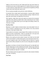 Eseja 'The importance of recycling', 7.