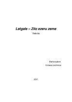 Konspekts 'Latvija - Zilo ezeru zeme', 1.