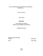 Referāts 'Kumode', 1.