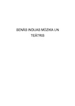 Referāts 'Senās Indijas mūzika un teātris', 1.