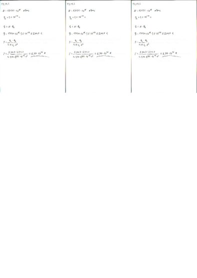 Konspekts 'Fizikas uzdevumu risinājumu apkopojums. Kulona likums. Elektriskā lauka intensit', 21.