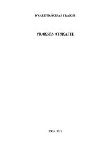 Prakses atskaite 'Prakses atskaite uzņēmumā "Maritim Park Hotel Riga"', 1.