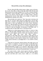 Konspekts 'Microsoft office un Open office salīdzinājums', 1.