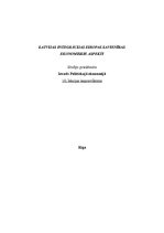 Konspekts 'Latvijas integrācijas Eiropas Savienībā ekonomiskie aspekti', 1.